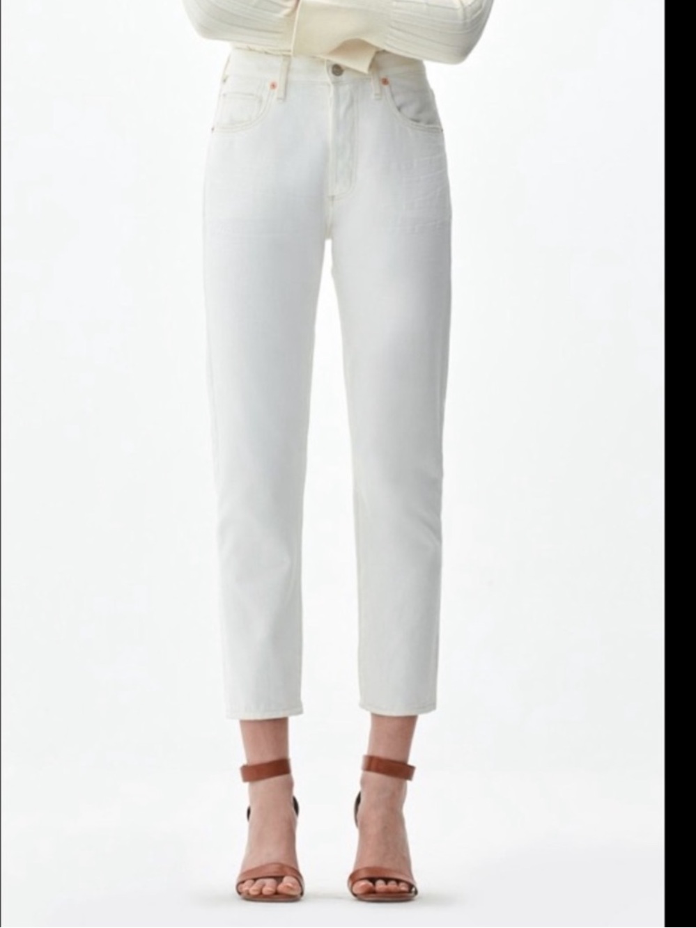Citizens of Humanity LIYA jeans 29 90s button fly high rise straight leg crop